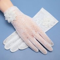 AliExpress Jesmora Women's Summer UV Resistant Ice Thin Driving and Cycling Touch Screen Anti Slip Short Sunscreen Lace Gloves