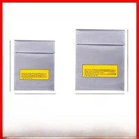 Lithium Battery Safety Bag, Model Battery, Portable Power Bank, Fireproof and Explosion-Proof Storage Bag 18x23cm 23x30cm