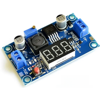 LM2596 DC-DC Buck Step Down Power Converter Module DC/DC 4.0~40V to 1.25-37V 2A Adjustable Voltage Regulator With LED Voltmeter