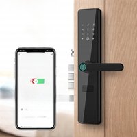 Outside Front Cerradura Inteligente Waterproof Tuya wifi Smart Door Lock Anti-lock Digital Protection Electronic Lock 6068