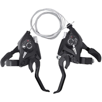 AliExpress NONE 3x7 21 Speed Bicycle Shifter Levers Brake Cycling Disc Handle Brake Levers With Shift Cable Bike Accessories For Road Bike MTB