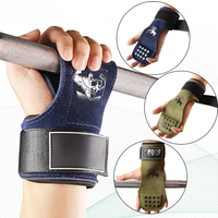 AliExpress NONE 1Pair Premium Cowhide Leather Gym Fitness Gloves Lifting Straps Grips Anti-Skid Weightlifting belt For Palm Protection Deadlift