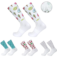 AliExpress Cool New Cycling Socks Summer Breathable Non-slip Silicone Pro Competition Aero Sports Bike Running Socks Calcetines Ciclismo
