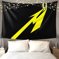 Metallicas M72 Word Tour Tapestry Art Wall Hanging Aesthetic Home Decor Tapestries for Living Room Bedroom Dorm Room