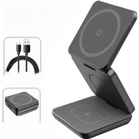 3 in 1 Foldable Magnetic Wireless Charger Stand For Magsafe iPhone 1615 14 13 12 Apple Watch 8 7 6 Airpods Fast Charging Station