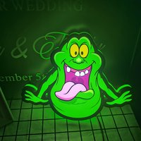 Ghostbusters Logo Lightbox Ghostbusters Slimer Sign Wall Decor 3D Printing Light Box Wall Art sign Decor 3D Print Night Light