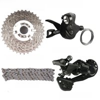 AliExpress Shimano DEORE M4100 10s Group M4120 M5120 Rear Derailleur Shifter Sunshine T T T Cassette Hg54 Chain MTB Set