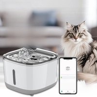 Cat Water Fountain, 2.5L/84oz Tuya Smart App Pet Water Fountain,Automatic Water Dispenser for Cats Inside with SUS304 Bowl