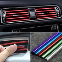10pcs Car Air Conditioner Outlet Moulding Trim Decor Strips For Car Gadgets Audi Q3 Skoda Kodiaq Octavia 2 Audi A4 B8 Suzuki