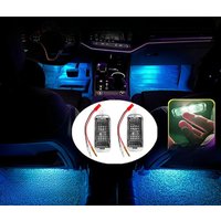 For AUDI A3 A1 A4 B7 B8 B9 A5 A6 C5 C6 A7 TT Q3 Q5 Q7 Q8 TT A8 LED Car Footwell Lights Voice Control Atmosphere Lamp Accessories