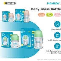 MAMIJOY 1PCS Newborn Feeding Bottles 90ML/160ML Baby Bottle Glass Bottles Anti-flatulence Milk Feeding Bottles Infant BPA free