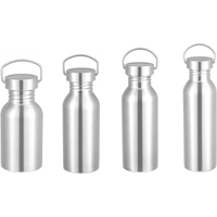 AliExpress 350/500/600/750ML Stainless Steel Bicycle Water Bottle Sports Fitness Single Walled Bottles Vacuum Insulated Metal Flask