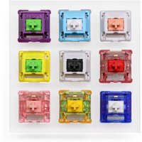 9 PCS Holy Panda Switches Tester With Clear Keycaps And Acrylic Base Mechanical Keyboard Switch Custom Linear Tactile Tester