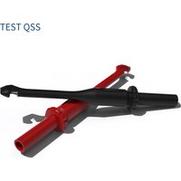 QSS 2PCS Mini Wire-Piercing Back Probe Pins Test Probe Non-Destructive 4MM Jack Puncture Test Hook Tool for Automobile Repair