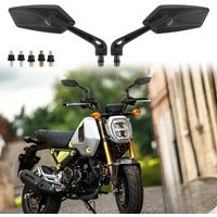 AliExpress NONE Motorcycle Adjustable Handlebar Rearview Motor Bike Bar End Mirrors for Cafe Racer Scooter Motocross 8/10mm Cycling Accessories