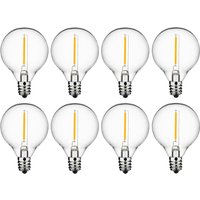 Replace Bulbs E12 Warm White LED Bulbs For g40 String Lights Retro Edison Filament Bulb Outdoor Garden Wedding Light