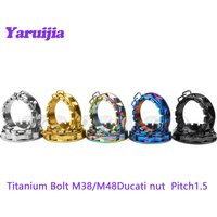 Yaruijia Titanium Nut M38 M48 Rear Wheel Axle Nuts For Ducati Panigale Diavel Monster Multistrada
