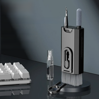 8 in 1 Cleaning Kit Computer Keyboard Cleaner Brush Earphones Cleaning Pen For Headset IPad Phone Cleaning Tools Keycap Puller