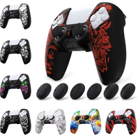 PlayVital Dockable Model Anti-Slip Silicone Cover Skin for ps5 Controller, Soft Rubber Grip Case W/Thumb Grip Caps - 9 Designs