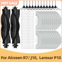 Compatible For Airzeen R7/ J10, Laresar P10 Vacuum Parts Main Side Brush Filter Mop Cloth Replacement Accessories