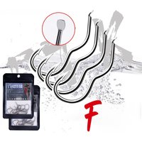FTK New Invention size0.5#-13# 24pcs/pack High Carbon Steel Flipping Hook Sharp Barbed Automatic Flip Fishhook for Carp Fishing