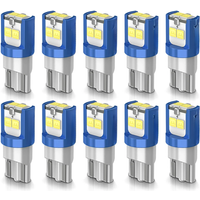 10x 194 168 T10 LED W5W LED Bulb 3030 DRL Car Auto Sidemarker Parking Width Interior Dome Light Reading Lamp Warm White/Ice Blue