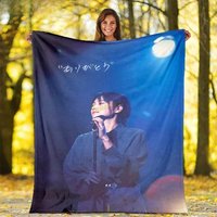 ZARD Singer Blanket Sakai Izumi Flannel Warm Microfiber Cartoon Sherpa Durable for Children Adults Travel Bedspread Sofa Cover