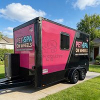 New Mobile Pet Grooming Van Trailer Dog Washing Station Custom Built Pet Salon Truck for Dog Cat Grooming Business