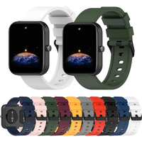20mm Silicone Watch Strap For Amazfit Bip 3 Replacement Bracelet For Amazfit Bip 3 Pro GTS 2 Watchbands For Amazfit Bip/U/U Pro