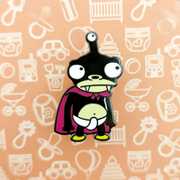 Funny Alien Nibbler Hard Enamel Pin Kawaii Pet Dog Metal Brooch Accessories Cartoon Comedy Futuramas Badge Jewelry