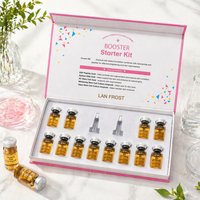 BB Facial Serum 8ml Salmon DNA Gold Ampoule Skin Booster Brightening Moisturizing 0.3mm Microneedle Care
