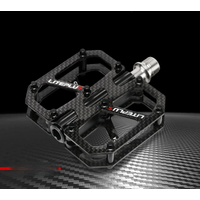 AliExpress GOLDIX LITEPLUS Carbon Fiber Pedal 185g MTB Titanium Shaft 3 Bearings Road Bike Pedal Anti Slip Racing Pedal