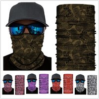 AliExpress NONE Seamless Bohemian Art Paisley Balaclava Brown Tube Bandana Neck Gaiter Cycling Mask Men Women Wrap Scarf Sports Headband Warmer