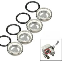 AliExpress NONE 4Pcs 18mm Motorcycle Bike Brake Master Cylinder Reservoir Sight Glass Lens Gasket Motorcycle Brake Rubber Gaskets Accessories