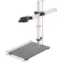 42mm 50mm Ring Focusing Holder Adjustable Lab Industrial Video Microscope Stand Metal Desktop Bracket For HDMI VGA Video Camera