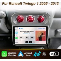 Android 16 Für Renault Twingo 1 2005 - 2013 Autoradio Carplay Multimedia Video GPS Navigation Bildschirm Kein 2din DVD Stereo 5G Wifi