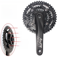 AliExpress NONE BUCKLOS 104/64 Bicycle Crankset 2*10 3*10 3*9 Speed Mountain Bike Crankset 104BCD 64BCD 22/26/32/38/42/44T Chainring MTB Part