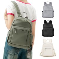 Kleiner Rucksack, Geldbörse, Mini-Rucksack für Mädchen und Frauen, modischer Reiserucksack, Arbeit, Diebstahlschutz, lässiger Tagesrucksack, College-Umhängetasche
