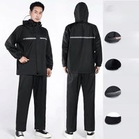 AliExpress NONE Adult Thick Waterproof RainCoat Rain Coat Motorcycle Rainsuit Motorcycle Rainwear Reflective Riding Raincoat Bicycle Rainsuit