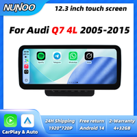 12,3 Zoll 1920*720 Android 14 Kabelloses CarPlay Android Auto für Audi Q7 4L 2005-2015 Autoradio-Navigations-Multimedia-Player WIFI