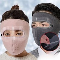 AliExpress NONE Winter Windproof Mask Thickened Warm Fleece Breathable Motorcycle Cycling Face Mask Bike Riding Sportmask Cover Goggles