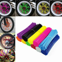 AliExpress NONE 72 Pcs/pack MTB Wheel Rim Spoke Shrouds Skins Covers Mountain Bike Optional Color Decoration Spoke Pipe