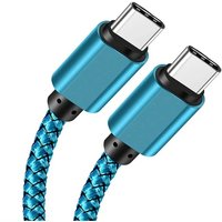Type C to Type C Expansion Link Cable PD60W 5A Fast Charging Charger 1M Nylon Data Cable For Apple 15 16 Ipad Huawei Xiaomi Sam