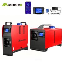 Ulepszenie 2026 Mudiro 8KW Dieselowy Grzejnik Powietrza z Trybem Wysokogórskim, Inteligentnym Panelem LCD, Aplikacją Bluetooth + Pilotem, Podwójnym Bezprzewodowym Uruchamianiem i Zatrzymywaniem,