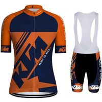 AliExpress KTM Ktm Bicicleta 2025 Team Short Sleeve Bicycle Clothing Men Bike Bib Shorts New Cycling Jersey Sets Maillot Ropa Ciclismo Hombre