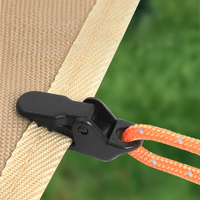 10/20/50pcs Sturdy Tent Clips Outdoor Tarpaulin Clips Anti-wind Fixed Camping Tent Hook Crocodile Clamp Clip for Outdoor Camping
