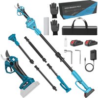 Kabellose Hochastschere 40MM Bürstenlose Elektrische Gartenschere 2M Teleskopstange Gartenschneidewerkzeug für Makita 18V Akku