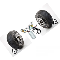 11inch Folding Dual Drive Electric Scooter Wheel Motor 60V 1600W 72v 3000W *2 Controller 50A*2