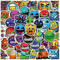AliExpress Rspctou 10/30/50pcs Game Geometry Dash Stickers Cartoon Decals Waterproof Decorative Skateboard Laptop Bicycle PVC Cool Sticker Kids Toy