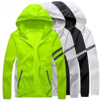 AliExpress NONE Men`s Windbreaker Summer Sun Protection Jacket Outwear Sports Cycling Thin Hooded Coats Men Jaqueta Masculina Brand Clothing